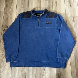 Vineyard Vines Half Zip The Shep Shirt Pullover Blue Womens large